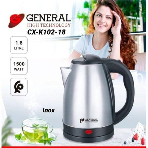 General Bouilloire Électrique 1,8 Litres 1500 Watts Bouilloire Électrique en Inox